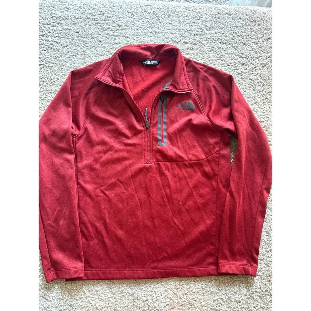 The North Face Canyonlands Half Zip Fleece Jacket Men's S Maroon